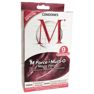 Condones seguros M ( M Force + Multi O mayor placer)