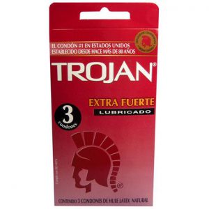 Condones seguros Trojan extra fuerte