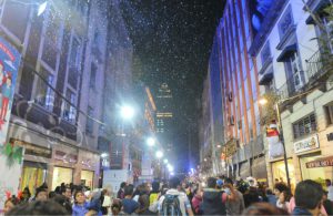 Nevadas en el Centro Histórico de la Ciudad de México